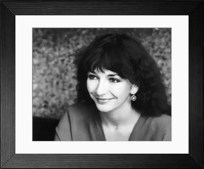 Framed Print : Portrait of singer Kate Bush Singer smiling January 1980