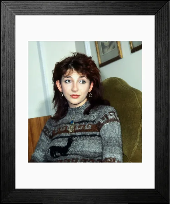 Framed Print : Kate Bush British pop singer December 1979 Framed Print : Kate Bush British pop singer December 1979