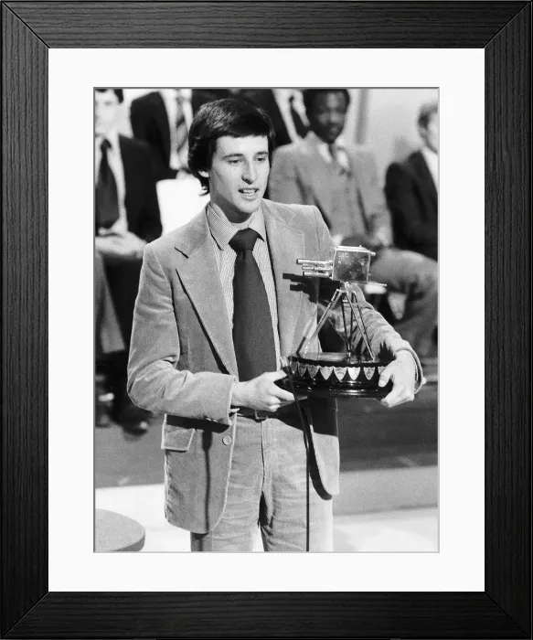 Framed Print : Sebastian Coe MP receiving the BBC Sportsman of the year award Dbase Framed Print : Sebastian Coe MP receiving the BBC Sportsman of the year award Dbase
