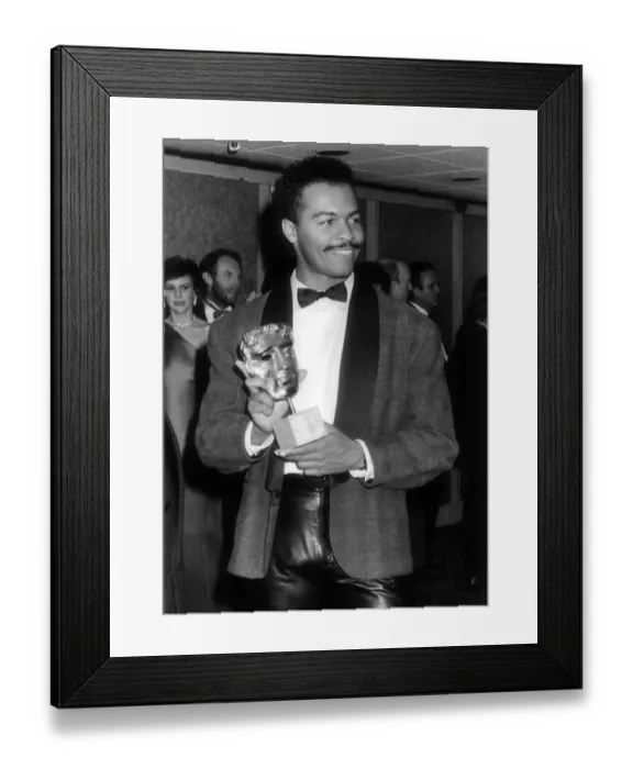 Framed Print : Ray Parker Junior March 1985 winner at British Academy Award for Best Original Solo Framed Print : Ray Parker Junior March 1985 winner at British Academy Award for Best Original Solo
