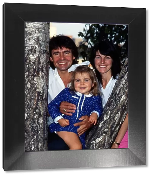 Davy Jones with his wife and daughter February 1985