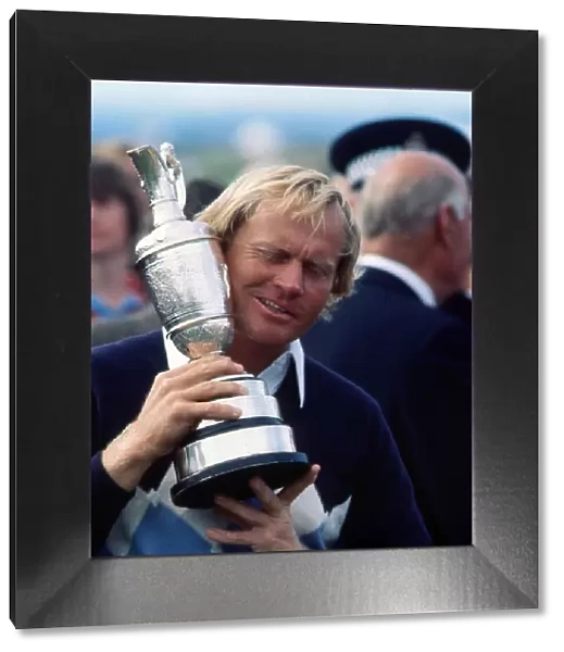 Jack Nicklaus with Open Championship trophy 1978