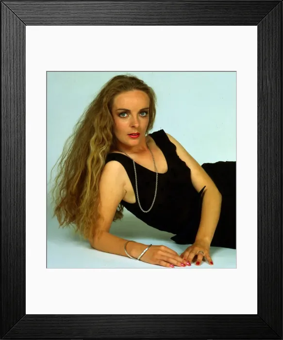 Framed Print : Heather James British actress June 1983 Framed Print : Heather James British actress June 1983