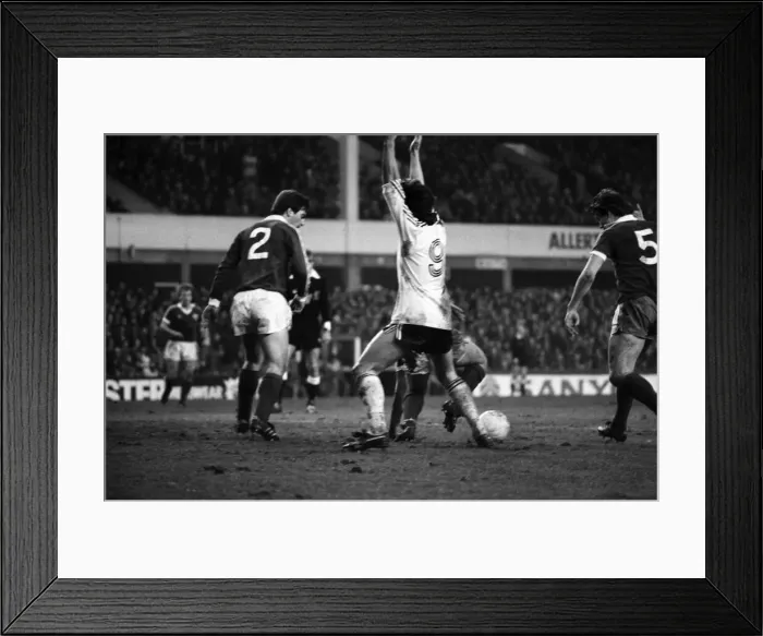 Framed Print : Everton 0 v. Ipswich 0. Division One Football. January 1981 MF01-12-035 Framed Print : Everton 0 v. Ipswich 0. Division One Football. January 1981 MF01-12-035
