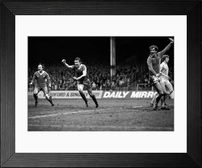 Framed Print : Manchester City 3 v. Middlesbrough 2. Division One Football. January 1981 MF01-13-008 Framed Print : Manchester City 3 v. Middlesbrough 2. Division One Football. January 1981 MF01-13-008