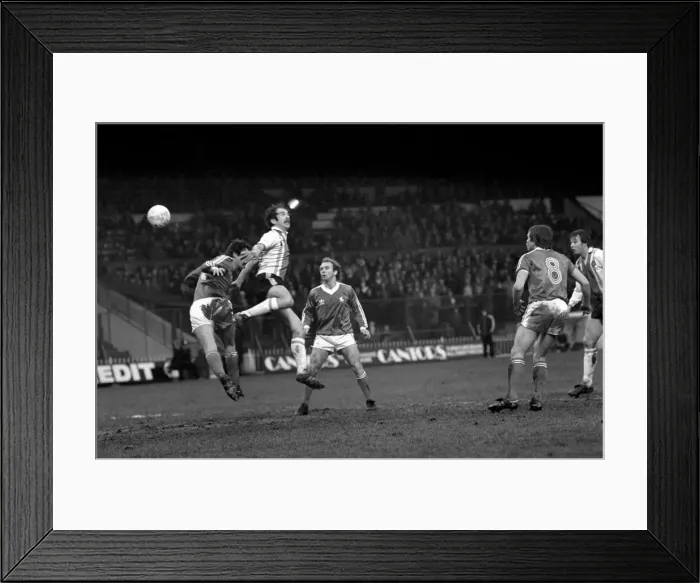 Framed Print : Sheffield United 0 v. Gillingham 1. Division Three Football. January 1981 MF01-11-008 Framed Print : Sheffield United 0 v. Gillingham 1. Division Three Football. January 1981 MF01-11-008
