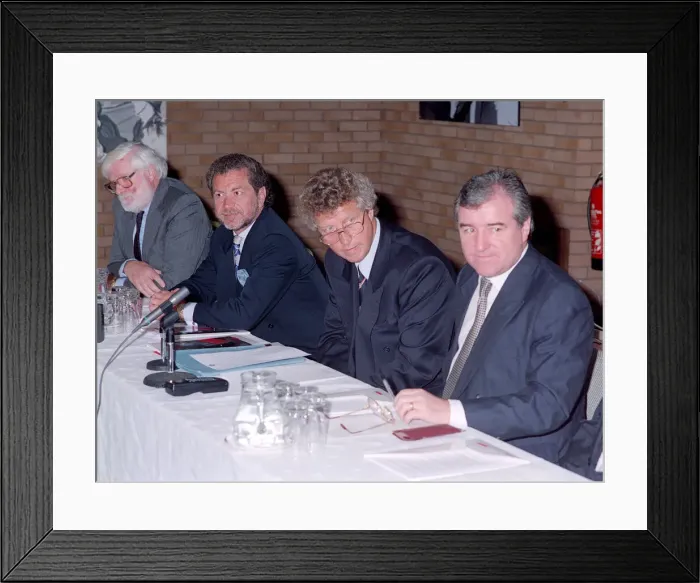 Framed Print : Terry Venables June 1993 Dennis Roche Alan Sugar