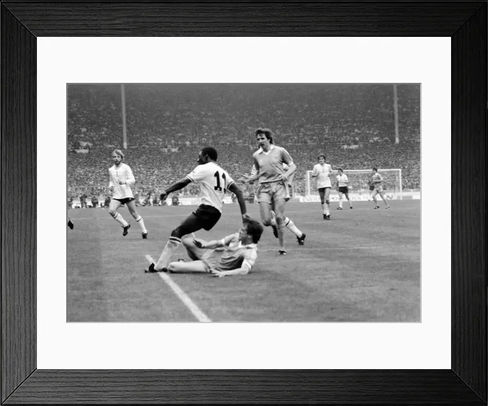 Framed Print : 1980  /  81 Season F. A. Cup Final Wembley. Tottenham Hotspur v Manchester City