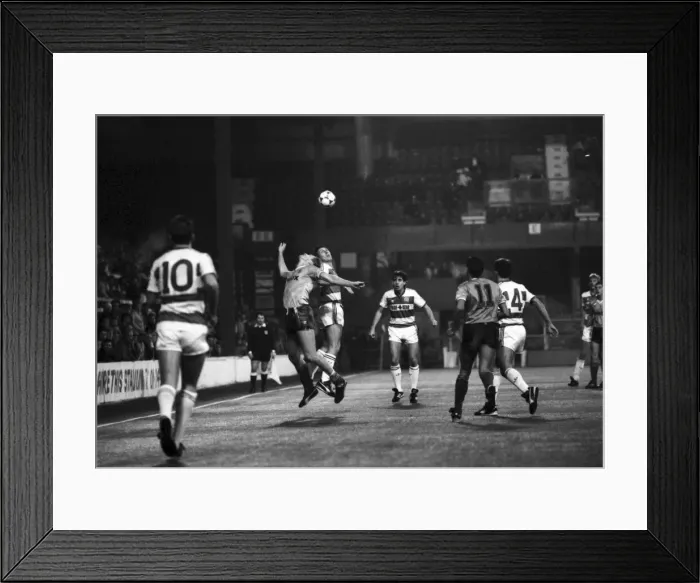 Framed Print : Wimbledon 1 v. Manchester United 0. Division One Football. November 1986 LF21-10-076