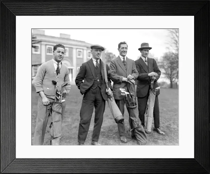 Framed Print : Daily Mirror Golf Competition for footballers - April 1924 B Framed Print : Daily Mirror Golf Competition for footballers - April 1924 B