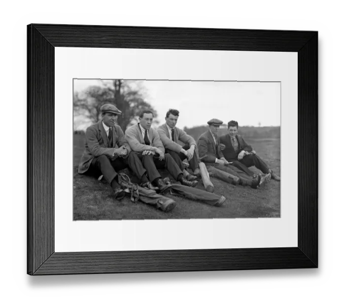 Framed Print : Daily Mirror Golf Competition for Footballers - April 1924 Bert Smith (Spurs), A