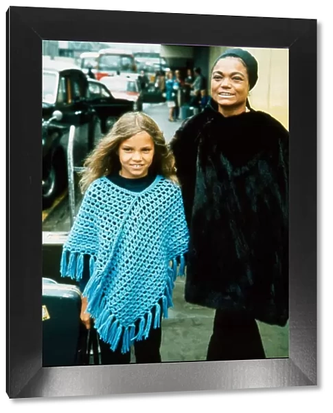 Eartha Kitt with her daughter in London May 1971