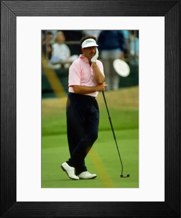 Framed Print : Sam Torrance leaning on hand August 1991 Framed Print : Sam Torrance leaning on hand August 1991