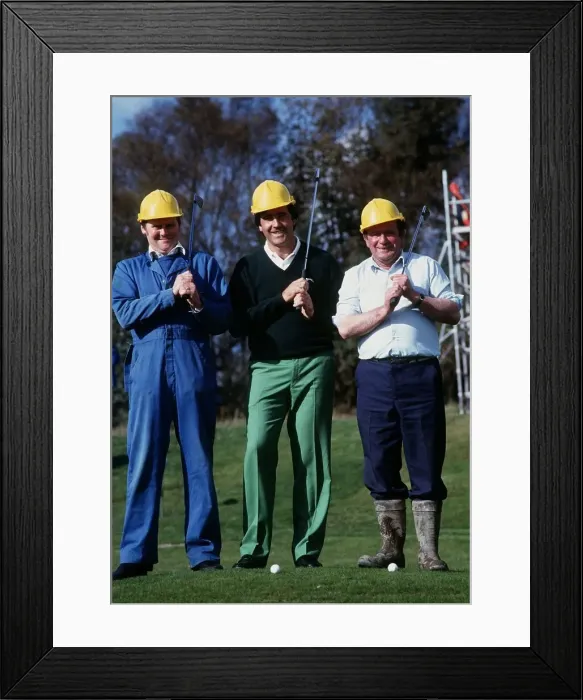 Framed Print : Seve Ballesteros opening Westerwood course October 1988