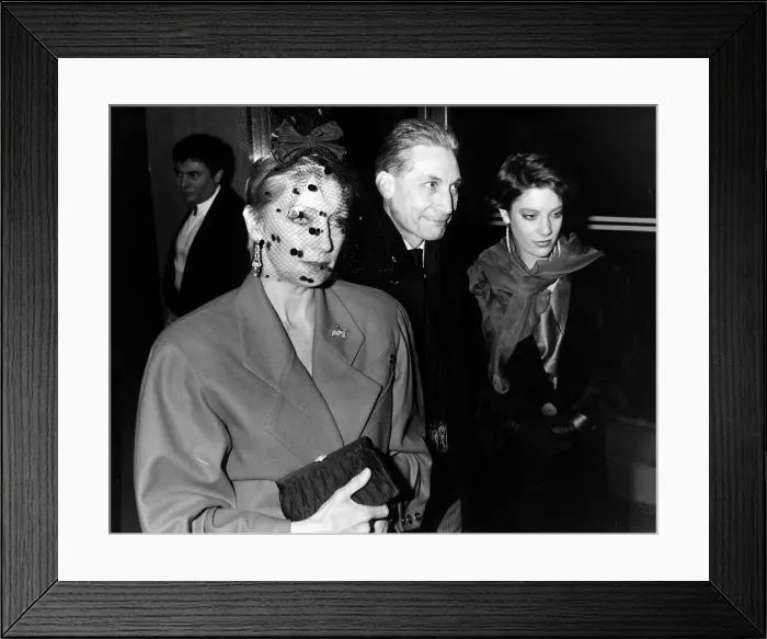 Framed Print : Rolling Stones: Charlie Watts with wife Shirley and daughter Serafina at Roof Gardens Framed Print : Rolling Stones: Charlie Watts with wife Shirley and daughter Serafina at Roof Gardens