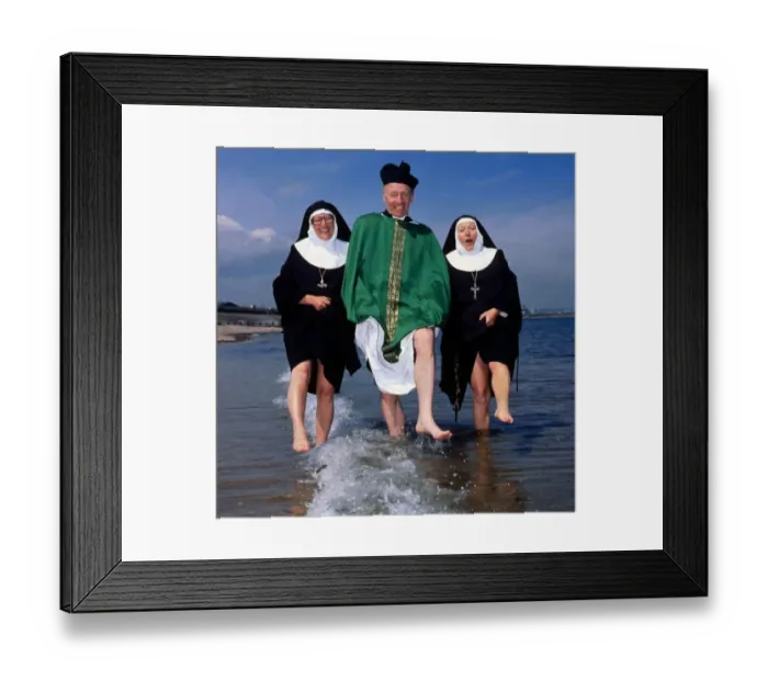 Framed Print : Dorren Keogh with Di Langford & Terence Frisby June 1980 Framed Print : Dorren Keogh with Di Langford & Terence Frisby June 1980