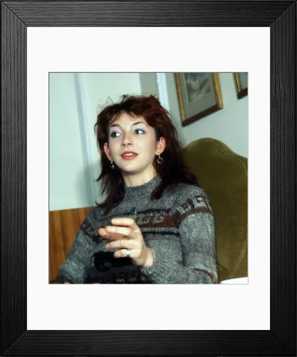 Framed Print : Kate Bush British pop singer December 1979 Framed Print : Kate Bush British pop singer December 1979