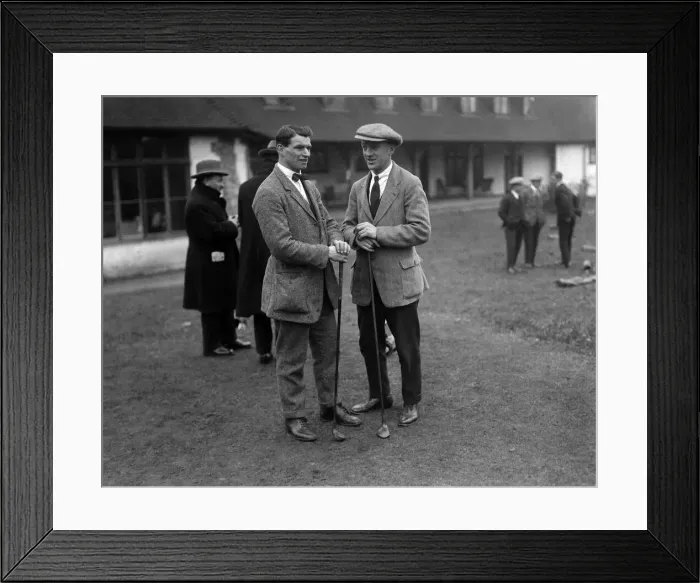 Framed Print : Daily Mirror golf competition for Footballers Thomas Clay (Spurs