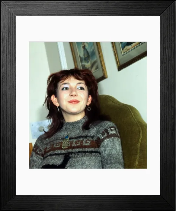 Framed Print : Kate Bush British pop singer December 1979 Framed Print : Kate Bush British pop singer December 1979