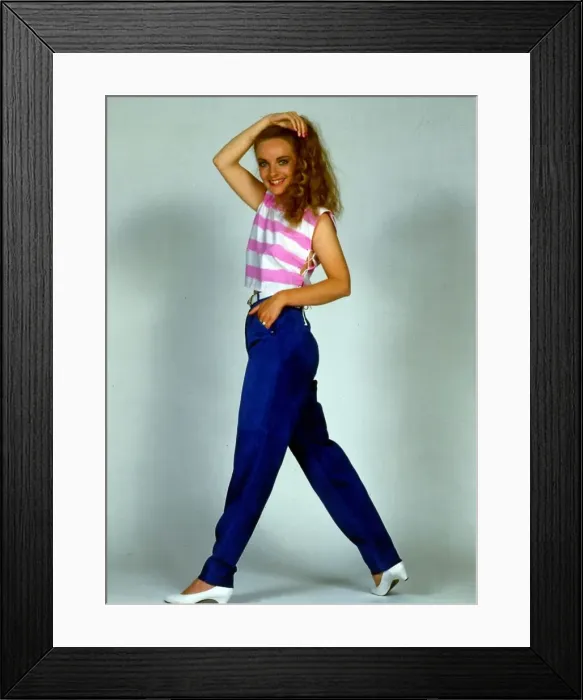 Framed Print : Heather James British actress June 1983 Framed Print : Heather James British actress June 1983