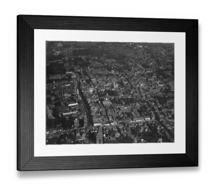 Framed Print : Aerial view of Colchester Town. Circa 1926 Framed Print : Aerial view of Colchester Town. Circa 1926