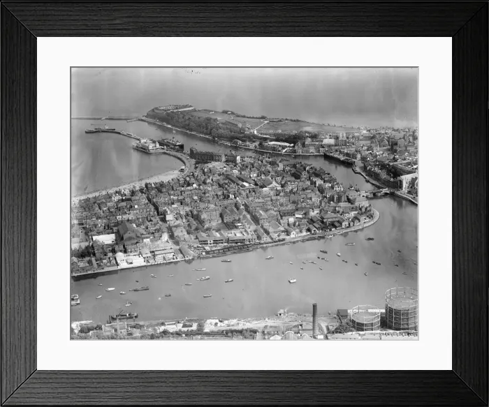 Framed Print : Aerial view of Weymouth. Local Caption These are rough scans Framed Print : Aerial view of Weymouth. Local Caption These are rough scans
