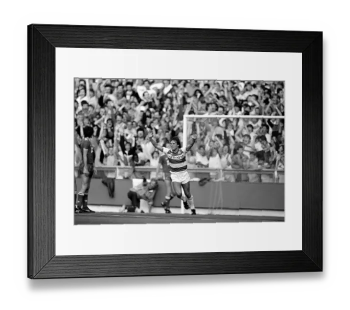 Framed Print : Division One Football 1985  /  86 Season, Queens Park Rangers v Liverpool, Loftus Road