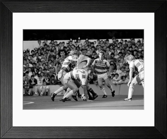 Framed Print : Division One Football 1985 / 86 Season, Queens Park Rangers v Liverpool, Loftus Road Framed Print : Division One Football 1985 / 86 Season, Queens Park Rangers v Liverpool, Loftus Road