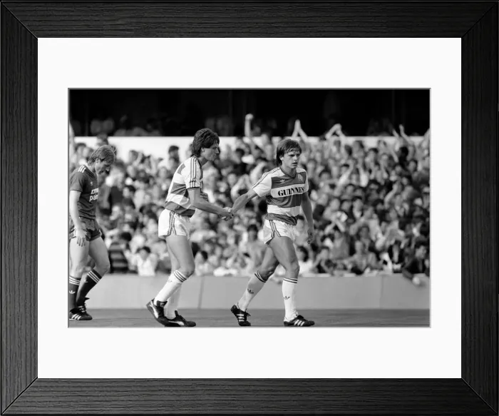 Framed Print : Division One Football 1985  /  86 Season, Queens Park Rangers v Liverpool, Loftus Road