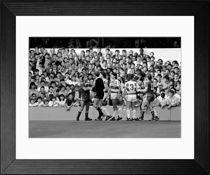 Framed Print : Division One Football 1985 / 86 Season, Queens Park Rangers v Liverpool, Loftus Road Framed Print : Division One Football 1985 / 86 Season, Queens Park Rangers v Liverpool, Loftus Road