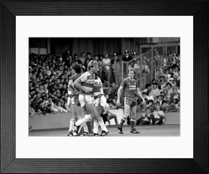 Framed Print : Division One Football 1985 / 86 Season, Queens Park Rangers v Liverpool, Loftus Road Framed Print : Division One Football 1985 / 86 Season, Queens Park Rangers v Liverpool, Loftus Road