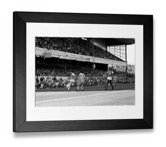 Framed Print : Division One Football 1985 / 86, Arsenal v Aston Villa, Highbury Framed Print : Division One Football 1985 / 86, Arsenal v Aston Villa, Highbury