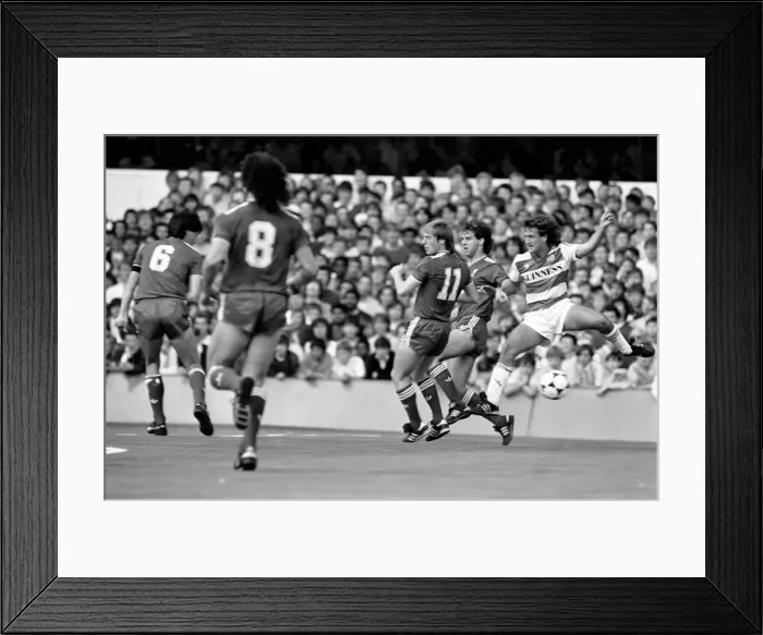 Framed Print : Division One Football 1985 / 86 Season, Queens Park Rangers v Liverpool, Loftus Road Framed Print : Division One Football 1985 / 86 Season, Queens Park Rangers v Liverpool, Loftus Road