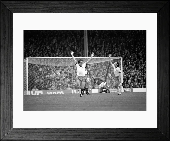 Framed Print : Division One Football, 1982 / 83 Season. Arsenal v West Ham United, Highbury Framed Print : Division One Football, 1982 / 83 Season. Arsenal v West Ham United, Highbury