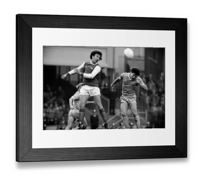 Framed Print : Division One Football 1981 / 82 Season, Arsenal v Manchester City, Highbury Framed Print : Division One Football 1981 / 82 Season, Arsenal v Manchester City, Highbury