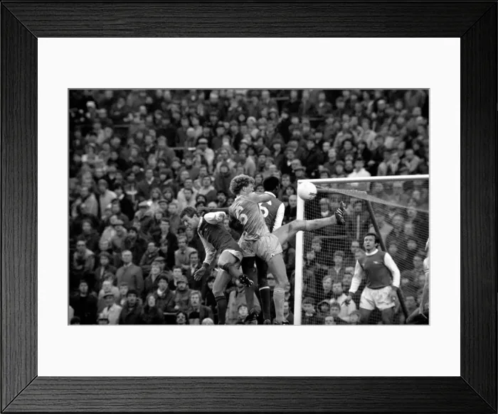 Framed Print : Division One Football 1981 / 82 Season, Arsenal v Manchester City, Highbury Framed Print : Division One Football 1981 / 82 Season, Arsenal v Manchester City, Highbury
