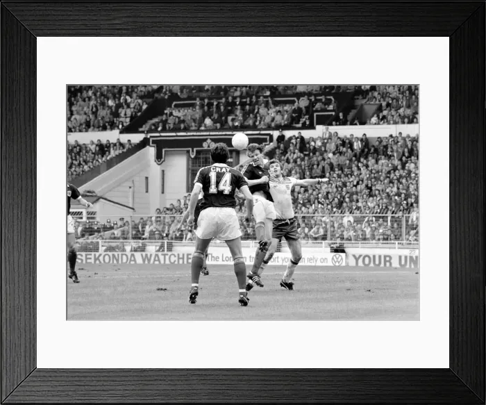 Framed Print : Football Home Internationals 1980  /  81 Season England v Scotland, Wembley