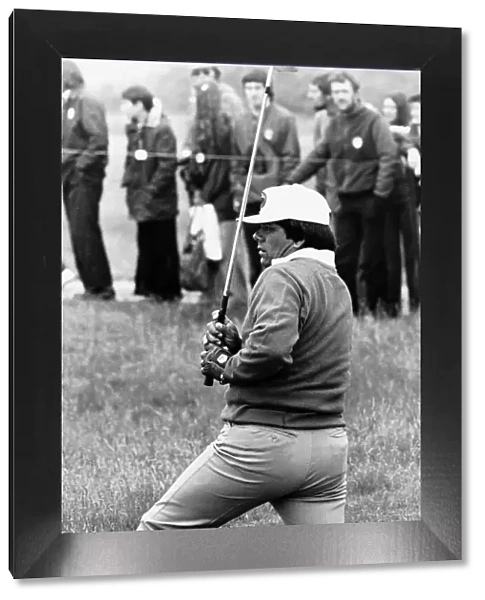 Lee Trevino contemplates the shot he has just taken golf