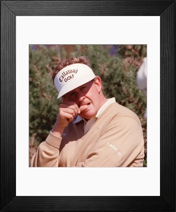 Framed Print : Open Golf Championship Birkdale 1998 Colin Montgomerie bites finger during second round Framed Print : Open Golf Championship Birkdale 1998 Colin Montgomerie bites finger during second round