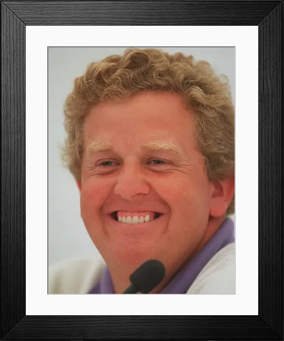 Framed Print : Colin Montgomerie microphone Open golf St Andrews Framed Print : Colin Montgomerie microphone Open golf St Andrews