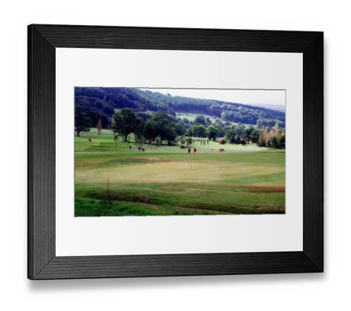 Framed Print : One of the damaged greens at Largs Golf Club May 1998 Framed Print : One of the damaged greens at Largs Golf Club May 1998
