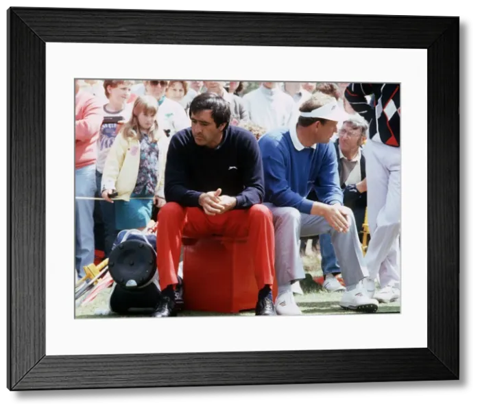 Framed Print : Seve Ballesteros and Sandy Lyle July 1988 Framed Print : Seve Ballesteros and Sandy Lyle July 1988