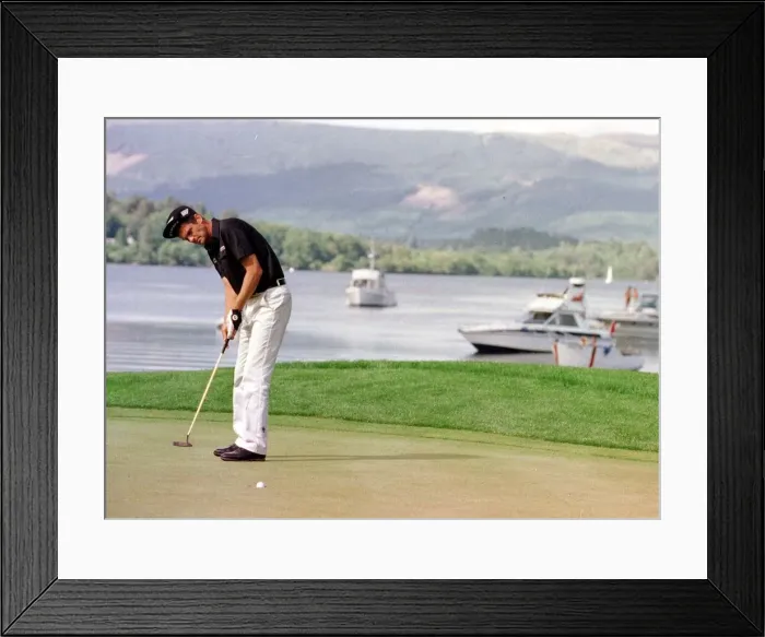 Framed Print : Loch Lomond Golf Tournament July 1999 golfer Jesper Parnevik