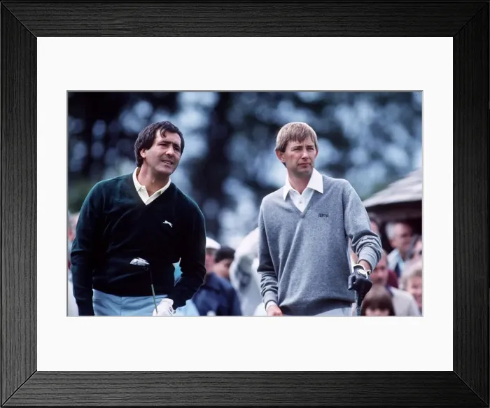 Framed Print : Seve Ballesteros and Ken Brown golfers July 1987 Framed Print : Seve Ballesteros and Ken Brown golfers July 1987