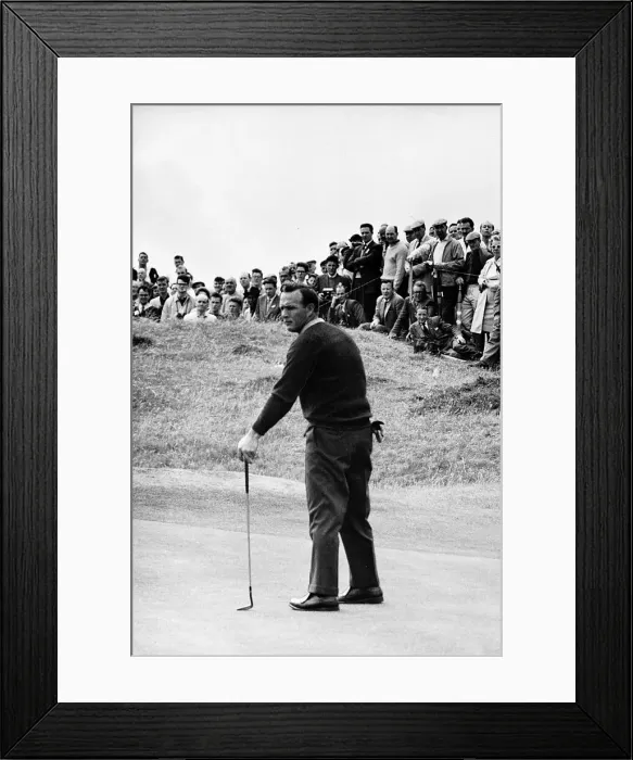 Framed Print : Arnold Palmer contemplates his shot at the British Golf Open Framed Print : Arnold Palmer contemplates his shot at the British Golf Open