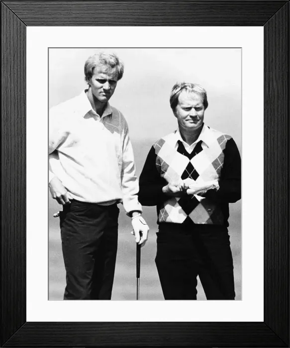 Framed Print : Jack Nicklaus golfer and son playing golf Framed Print : Jack Nicklaus golfer and son playing golf