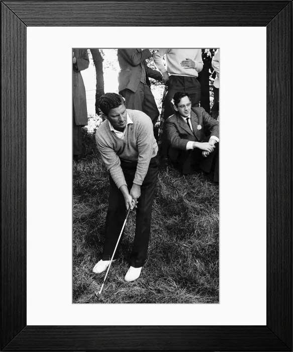 Framed Print : Unknown golfer about to play shot in the rough British Golf Open Framed Print : Unknown golfer about to play shot in the rough British Golf Open