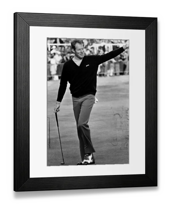 Framed Print : Tom Weiskopf golf Open Troon 1973