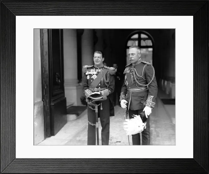 Framed Print : Earl Beatty and Earl Haig in Belgium, Y2K World War I The respective Framed Print : Earl Beatty and Earl Haig in Belgium, Y2K World War I The respective
