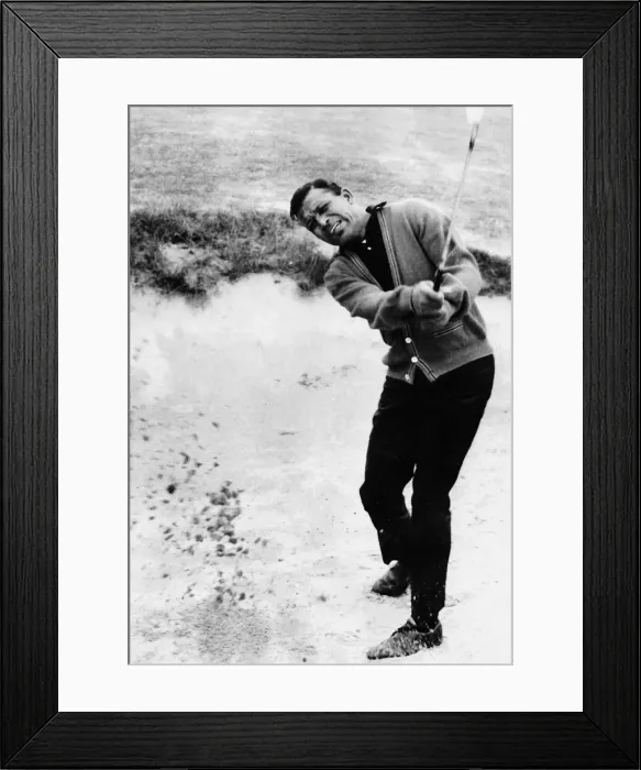 Framed Print : Ex world middleweight champion boxer Sugar Ray Robinson playing golf at The Old Course St Framed Print : Ex world middleweight champion boxer Sugar Ray Robinson playing golf at The Old Course St